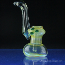Glass Fumed Sherlock estilo Bubbler de fumo com fumante (ES-HP-063)